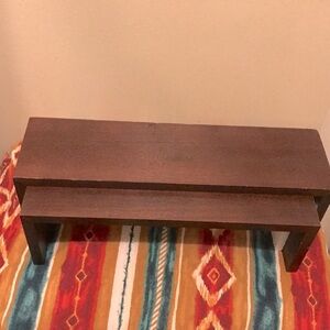 Wooden Shelf one 15inch the other 
16 1/2 inch